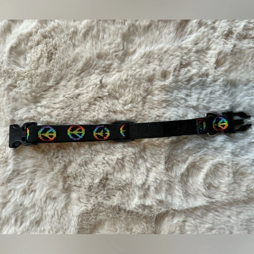 Lupine Original Woofstock Peace Sign Dog Collar Size Small